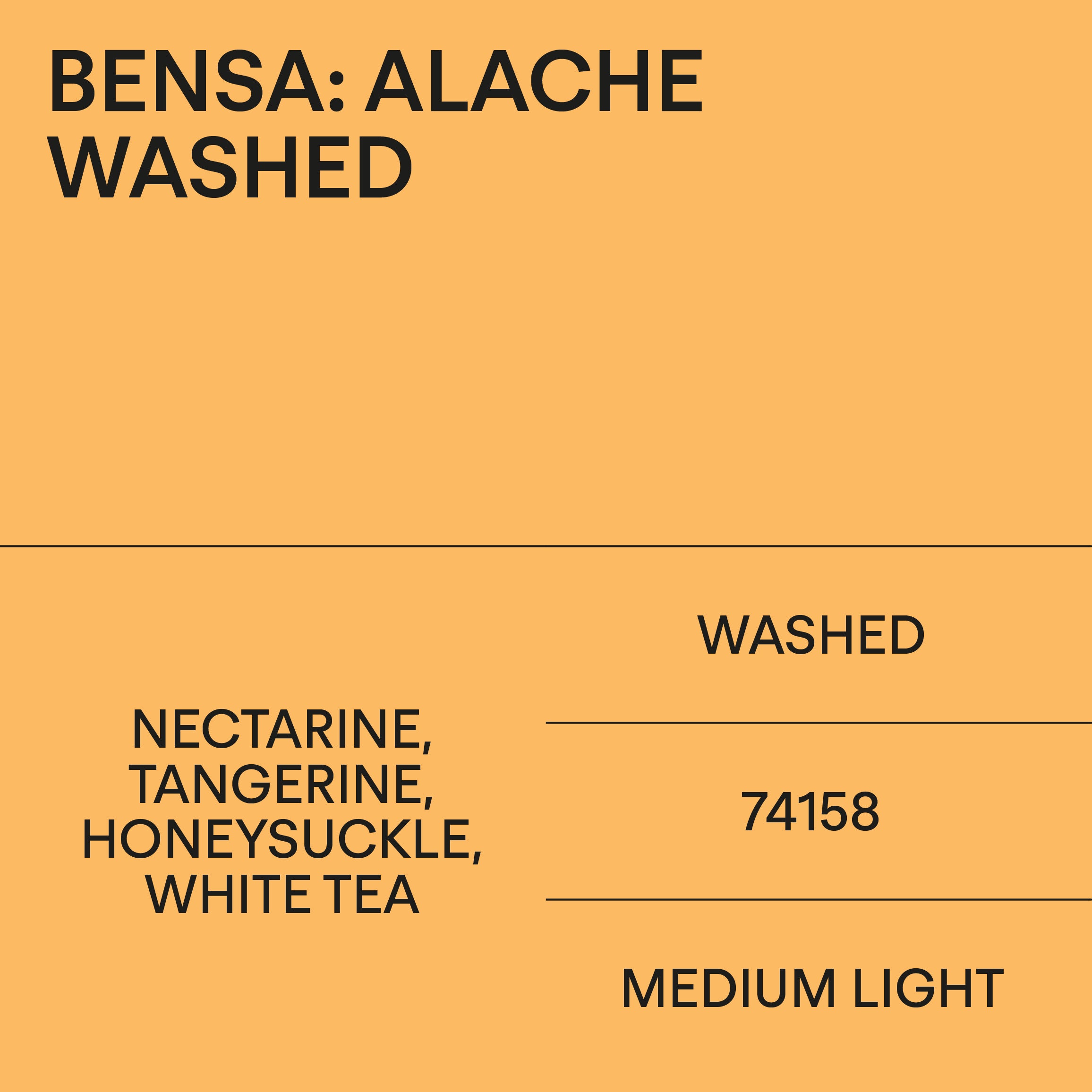 Bensa: Alache Washed