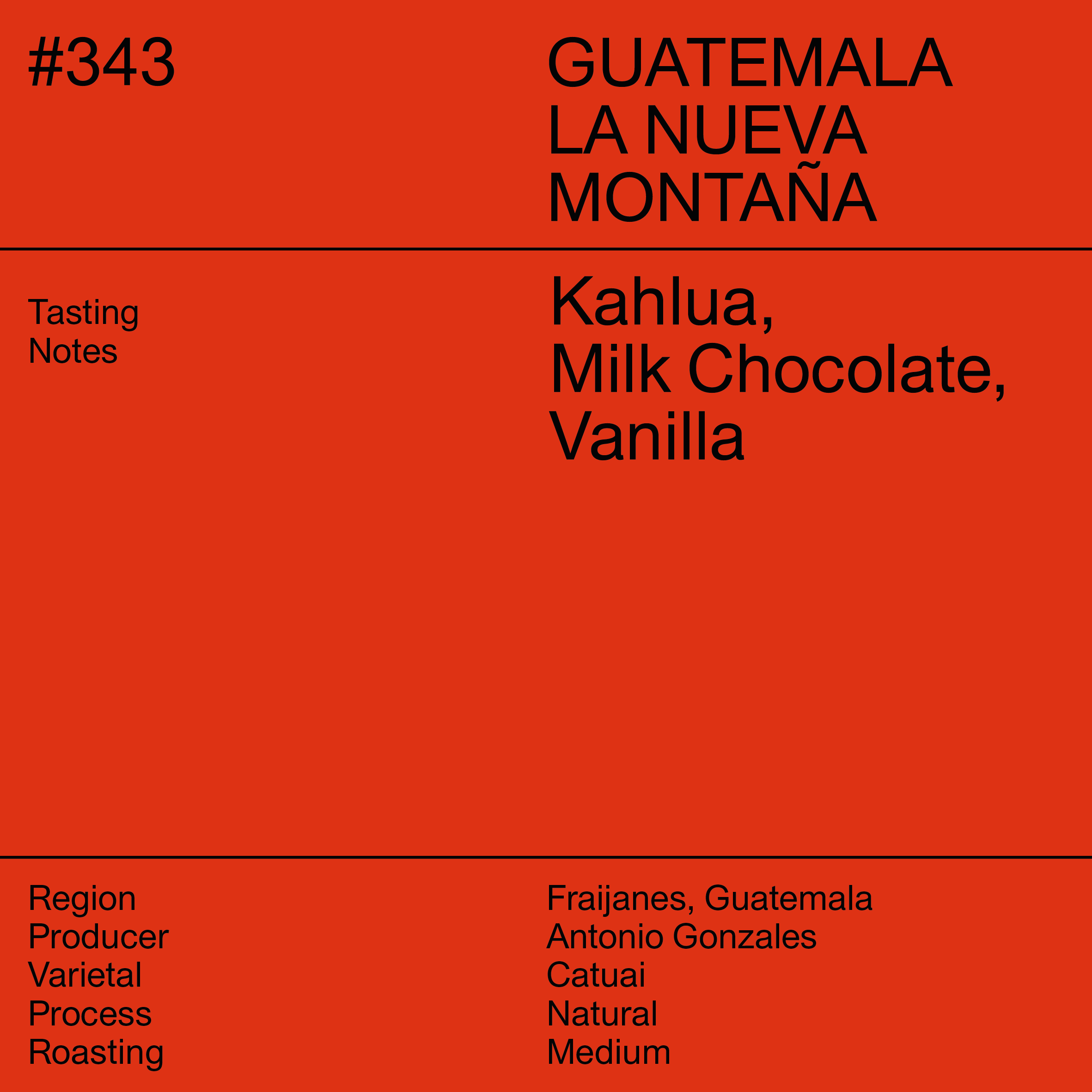 #343 Guatemala La Nueva Montaña
