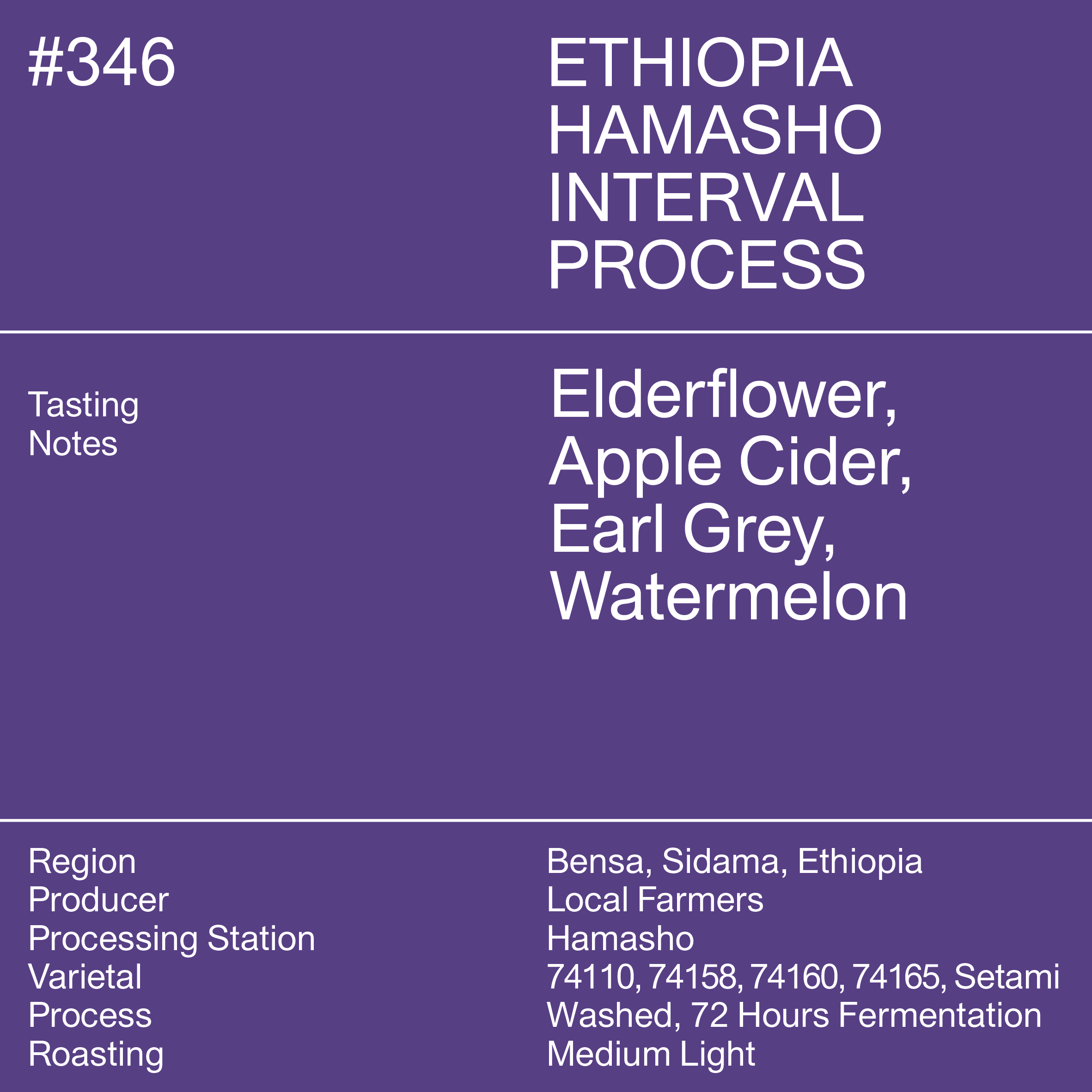 [PRE-ORDER] #346 Ethiopia Hamasho Interval Process