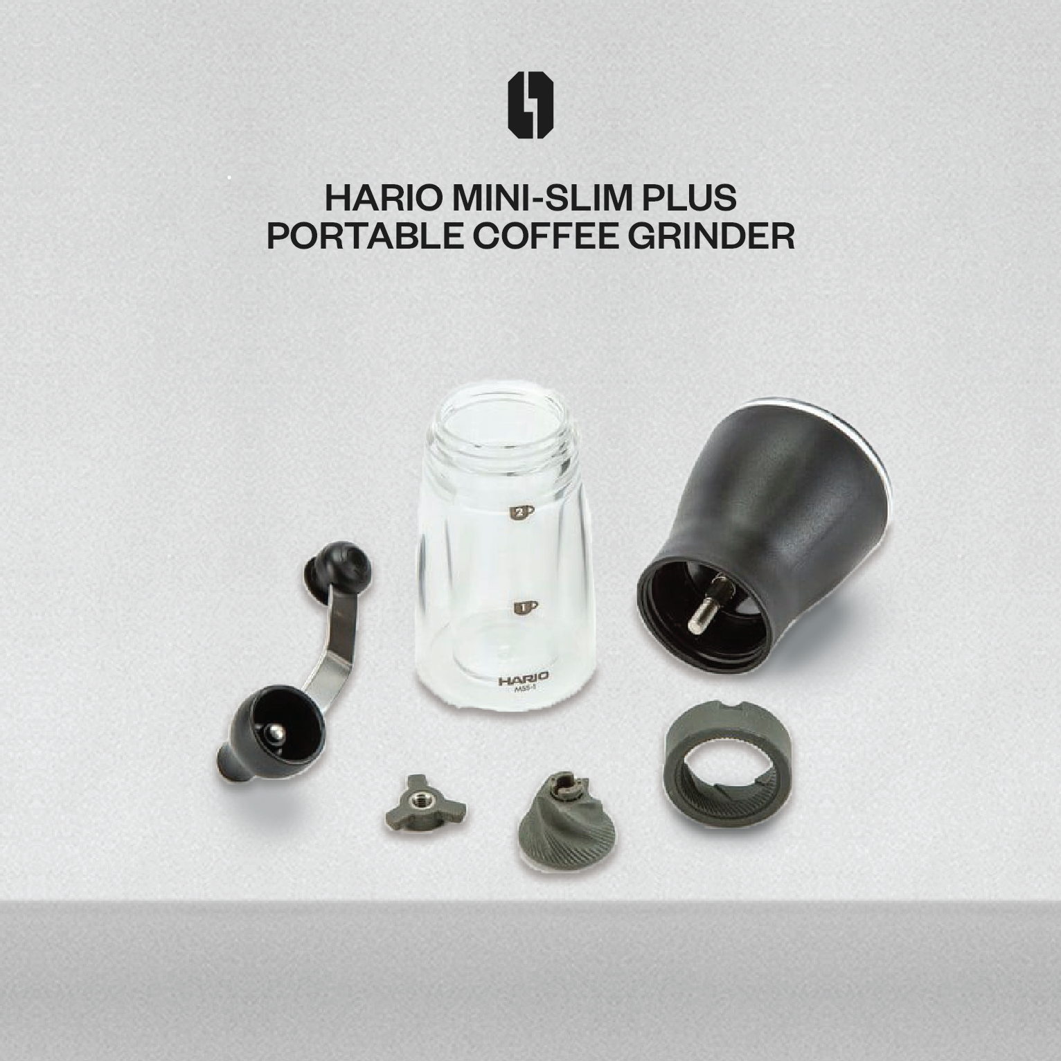 Hario Ceramic Coffee Mill (Mini-Slim PLUS)